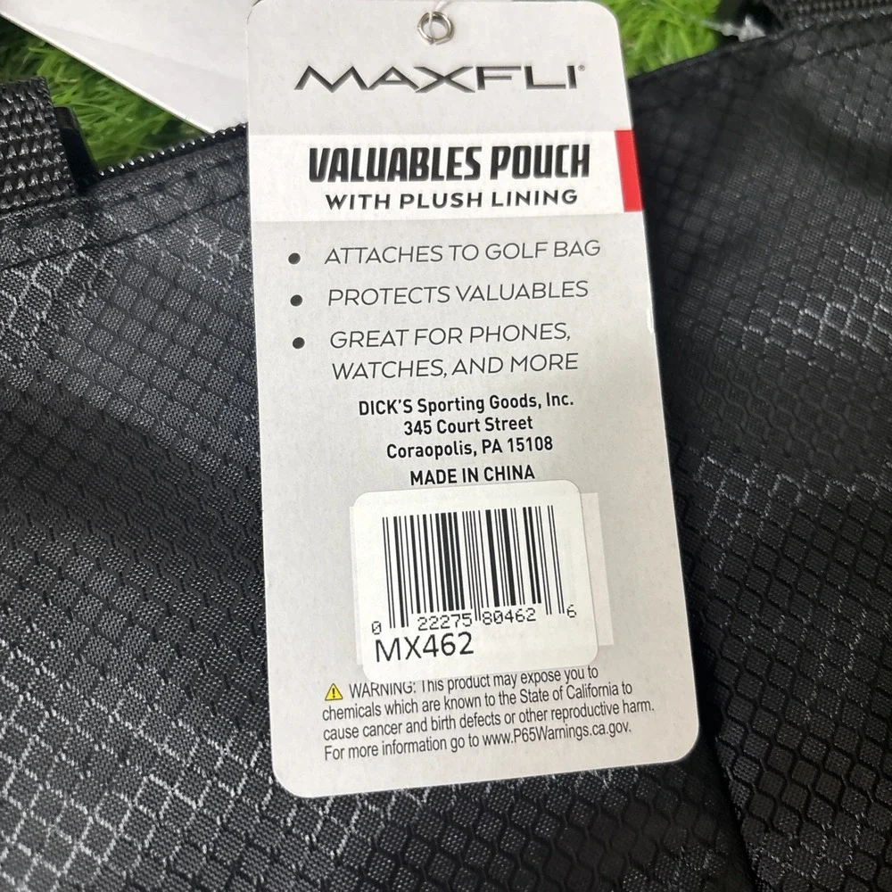 3 Maxfli Deluxe Valet Bags Attaches to Golf Bag protects phones Etc Great Gift!!